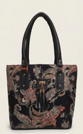 Ethnic Paisley Print Tote Bag